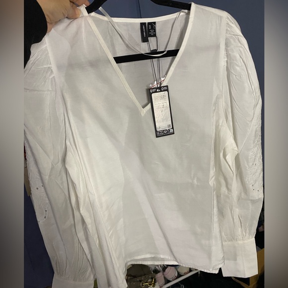 NWT VERO MODA Blouse 'SANI' in White Sz Small - Picture 5 of 5
